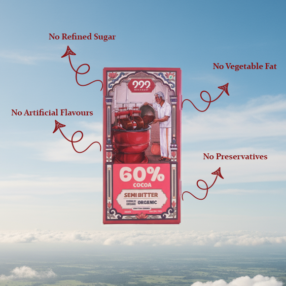 999 Organic Dark Chocolate | Semi Bitter | 60% Cocoa - Image 3