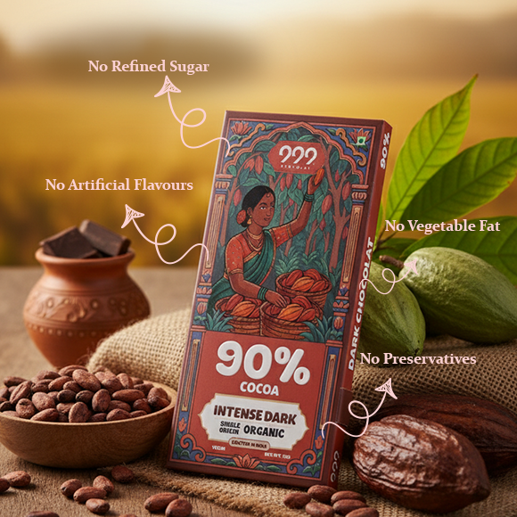 999 Organic Dark Chocolate | Intense Dark | 90% Cocoa - Image 3