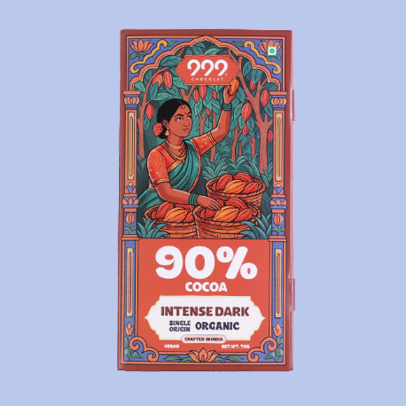 999 Organic Dark Chocolate | Intense Dark | 90% Cocoa